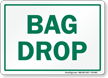 Bag Drop Golf Recreation Sign