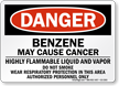 Benzene May Cause Cancer Danger Sign 