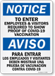 Bilingual Vaccine Site Signs