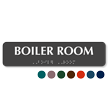 Boiler Room Tactile Touch Braille Sign