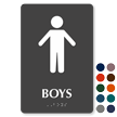 Boys Restroom Braille Sign