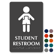 Boys Student Restroom TactileTouch Braille Sign