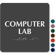 Computer Lab ADA TactileTouch™ Sign with Braille