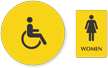 Accessible Women Pictogram Sign