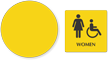 Accessible Women Pictogram Sign