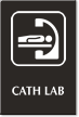 Cath Lab Engraved Sign, Diagnostic Imaging Equipment Symbol