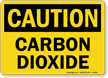 Caution Carbon Dioxide Sign