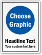 Choose Clipart, Add Your Headline And Custom Text Sign