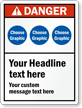 Choose Header, Cliparts, Add Headline And Custom Text Sign