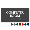Computer Room Tactile Touch Braille Sign