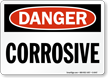 Danger Corrosive Sign