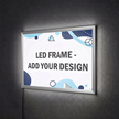 LED Light Box Sign Custom Horizontal Snap Frame Kit - 2200 LUX Edge-Lit Upload Design