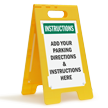 Custom Directional Parking Standing Floor Sign