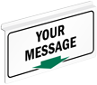 Custom Ceiling Mount Double Faced Projection Sign