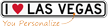 I Love Las Vegas Custom City Name Sign