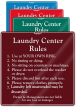 Custom Laundry Center Rules Designer Sign