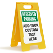 Custom Reserved Parking Standing Floor Sign