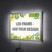 LED Light Box Sign Custom Horizontal Snap Frame Kit - Ultra-Thin 19mm Edge-Lit Upload Design