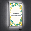 LED Light Box Sign Custom Vertical Snap Frame Kit - Ultra-Thin 19mm Edge-Lit Upload Design