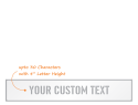 Custom Add Own Text Stencil