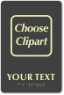 Custom TactileTouch™ Glowing Sign With Braille, 9in. x 6in.