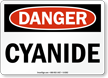 Danger Cyanide Sign