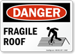 Danger Fragile Roof Sign