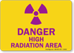 Danger High Radiation Area Sign