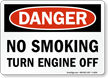 Danger No Smoking Sign