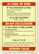 Call Fire Department, Upon Hearing Fire Alarm Sign