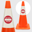 Do Not Enter Cone Collar