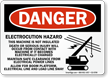 Electrocution Hazard Machine Not Insulated Sign