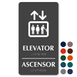 Bilingual Elevator Ascensor Braille Sign