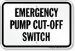 Virginia Emergency Pump Cut Off Switch Sign