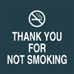 Thank You for Not Smoking Graphic Sign