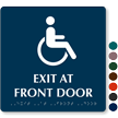 Exit Front Door TactileTouch Braille Sign