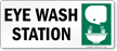 Eye Wash Station Sign