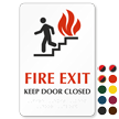 Fire Exit Keep Door Closed Sign