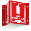 Projecting Fire Extinguisher Sign