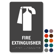 Fire Extinguisher TactileTouch Braille Sign