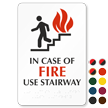 Fire Use Stairway Sign