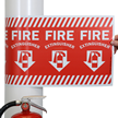 Fire Extinguisher Adhesive Column Marker Sign