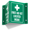 First Aid Kit Projecting Sign