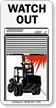 Forklift Crashing Into Door Watch Out Sign