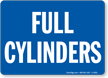 Full Cylinders Sign