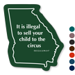 Georgia Children Safety Rules Novelty Law Sign