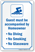 Community Pool Sign