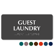 Guest Laundry Tactile Touch Braille Sign