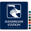 Hand Wash Station TactileTouch Braille Sign