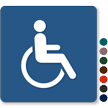 Accessible Sign Tactile Handicapped Symbol